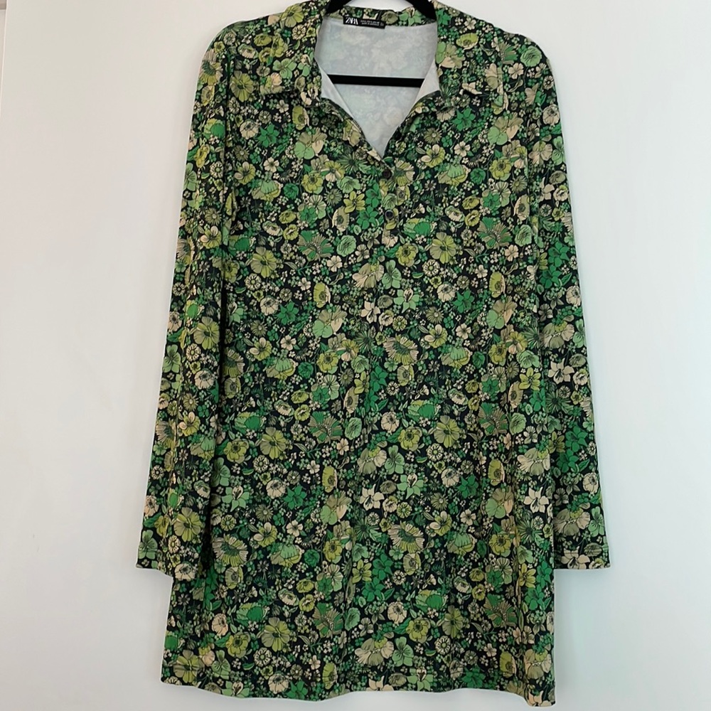 Zara 70’s Style Floral Dress